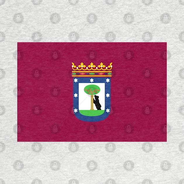 Flag of Madrid, Spain by brigadeiro